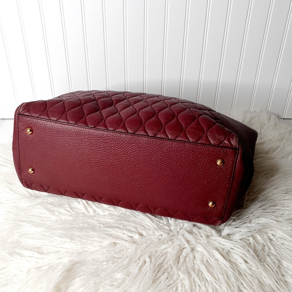 Vera Bradley Avery Claret Leather Tote - Picture 7 of 15